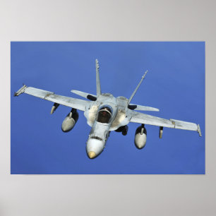 Poster Un F/A-18 Hornet participe à une mission