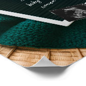 Poster Un faire-part de grossesse en panier Neutre confor (Coin)