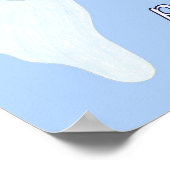 Poster Un fantôme amical tenant le drapeau américain avec (Coin)