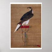 Poster Un faucon - Scroll coréen du XVIe siècle (Devant)