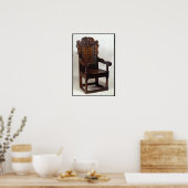 Poster Un fauteuil Charles I, milieu des années 1600 (Cuisine)