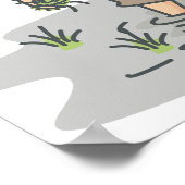 Poster Un Fermier Dans Un Champ De Riz (Coin)