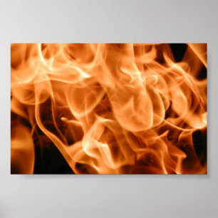 Poster Un feu flamboyant croissant
