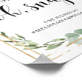 Poster Un feuillage verdoyant et succulent capte le signe (Coin)