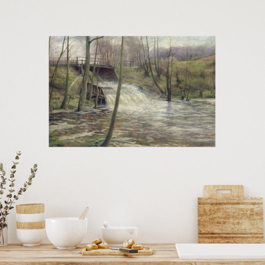 Poster Un flux de moulage (Cuisine)