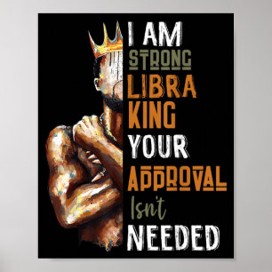 Poster Un Fort Roi Balance Couronne Cadeau Zodiaque Horos