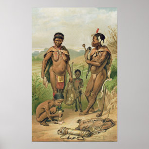 Poster Un frontispice de famille de Bosjesman