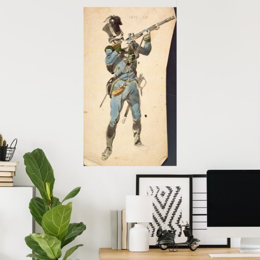 Poster Un fusil des geôliers autrichiens (Bureau à domicile)