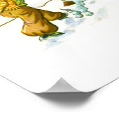 Poster Un garçon lance une boule de neige (Coin)