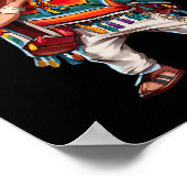 Poster Un Garçon Mexicain Dabbing Poncho Funny Cinco De M (Coin)