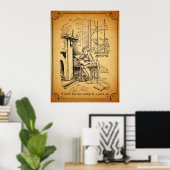 Poster Un garçon solitaire (Bureau à domicile)