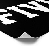 Poster Un gardien de hockey blanc ferme tes cinq trous (Coin)