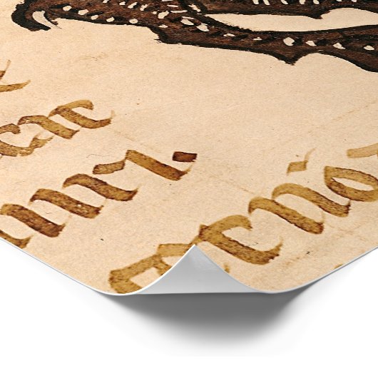 Poster Un gardien d'ours, des Décrets de Gratien (Coin)