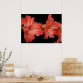 Poster un gladiola rose (Cuisine)