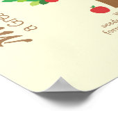 Poster Un grand enseignant Pommier personnalisé (Coin)