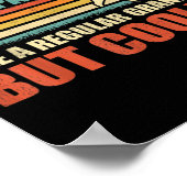 Poster Un Grand-Père De Volley-Ball Amusant Comme Un Gran (Coin)