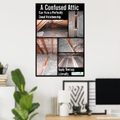 Poster Un grenier désorienté peut ruiner une relation par (Bureau à domicile)