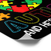 Poster Un gros morceau de mon coeur a l'autisme Il est mo (Coin)