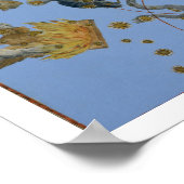 Poster Un groupe de constellations de 'Uranometria' par J (Coin)