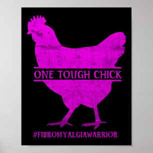 Poster Un guerrier de la Fibromyalgie de poussin dur - Se