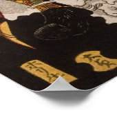 Poster Un guerrier sur le crâne par Yoshitoshi (Coin)