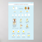 Poster Un guide simple (visuel) des oeufs (Devant)