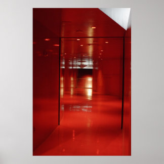 Poster Un Hall très rouge