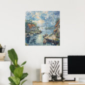 Poster Un havre paisible (Bureau à domicile)