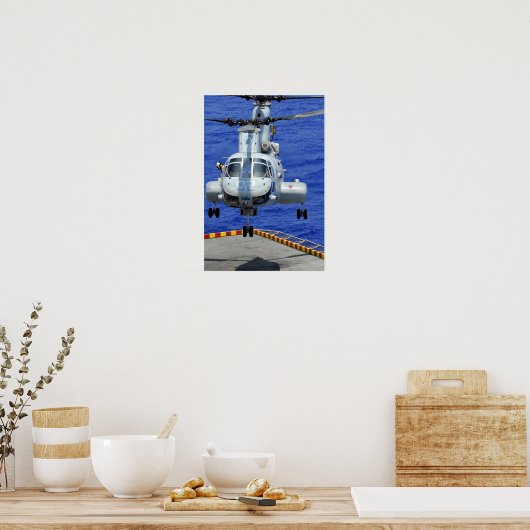 Poster Un hélicoptère CH-46E Sea Knight (Cuisine)
