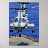 Poster Un hélicoptère CH-46E Sea Knight (Devant)