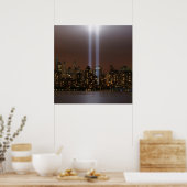Poster Un hommage au World Trade Center à New York. (Cuisine)