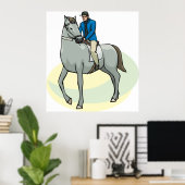 Poster Un Homme À Cheval (Bureau à domicile)