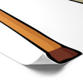 Poster Un Homme Âgé Avec Un Bâton De Marche (Coin)