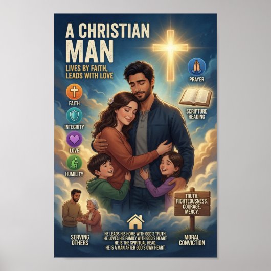 Poster Un homme chrétien (Devant)