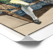 Poster Un homme élégant propose à une dame dans une "Marg (Coin)