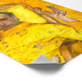 Poster Un homme fume une cigarette dans un portrait Vinta (Coin)