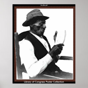 Poster Un homme lit une histoire