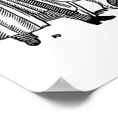 Poster Un homme marche son chien (Coin)