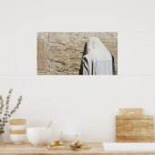 Poster Un homme priant au mur de l'ouest (Cuisine)