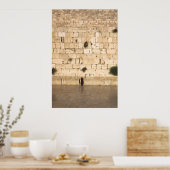 Poster Un homme priant au mur de l'ouest (Cuisine)