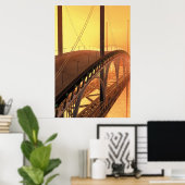 Poster Un homme sur un pont (Bureau à domicile)