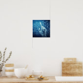 Poster Un humanoïde interagissant avec une feuille de don (Cuisine)