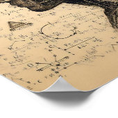 Poster Un humanoïde superposé sur une feuille de données (Coin)