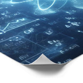 Poster Un humanoïde superposé sur une feuille de données (Coin)