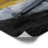 Poster Un hydravion dans le lac pittoresque Takahula (Coin)