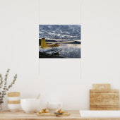 Poster Un hydravion dans le lac pittoresque Takahula (Cuisine)