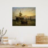 Poster Un Indianman de l'Est démantelé dans l'estuaire de (Cuisine)