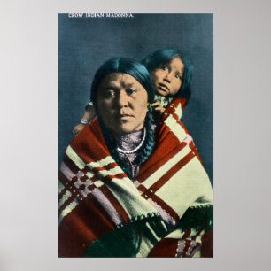 Poster Un Indien Madonna de corneille et enfant