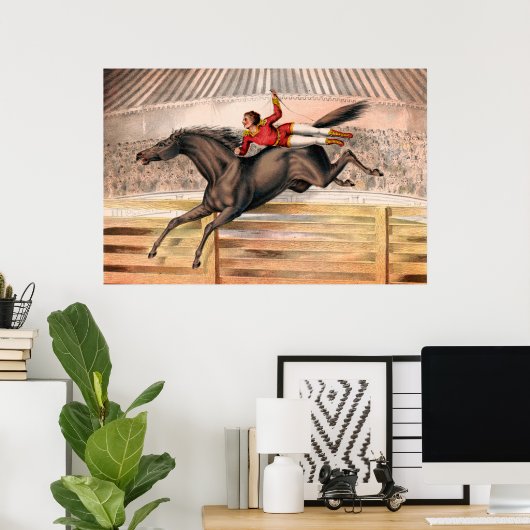 Poster Un Interprète De Cirque À Cheval De Voûte (Bureau à domicile)