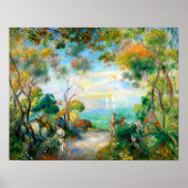 Poster Un jardin à Sorrento, August Renoir (Devant)